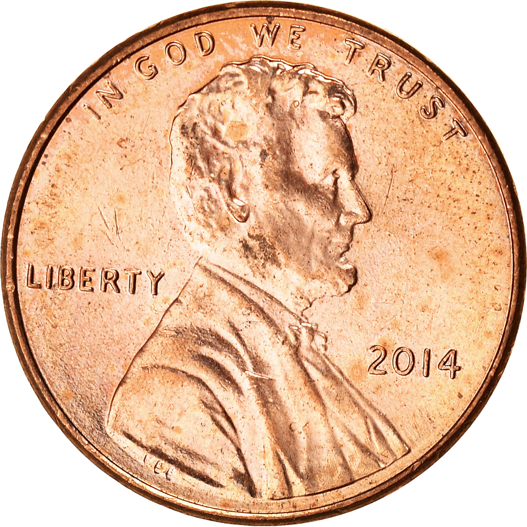 Moneda, Estados Unidos, Cent, 2014, U.S. Mint, MBC+, Cobre chapado en cinc