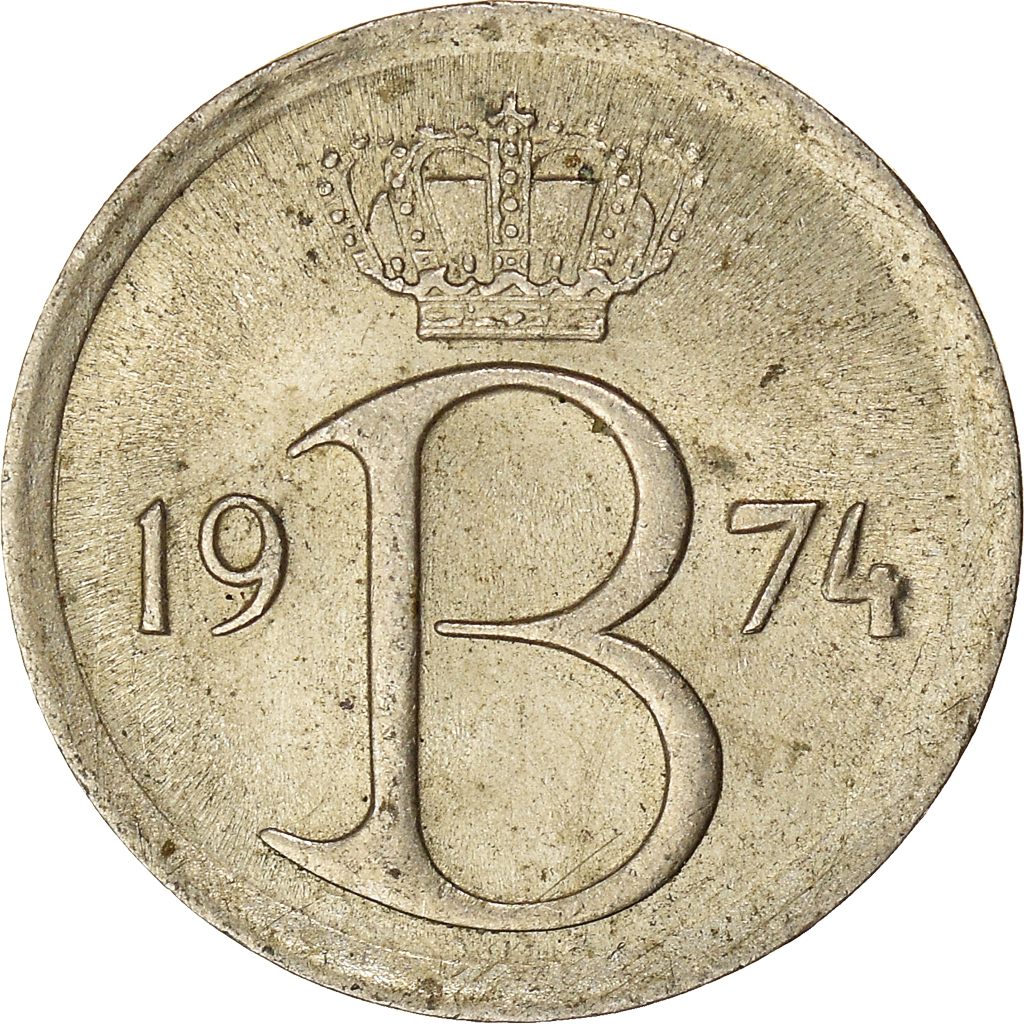 Coin, Belgium, 25 Centimes, 1974, Brussels, , Copper-nickel, KM:153.1