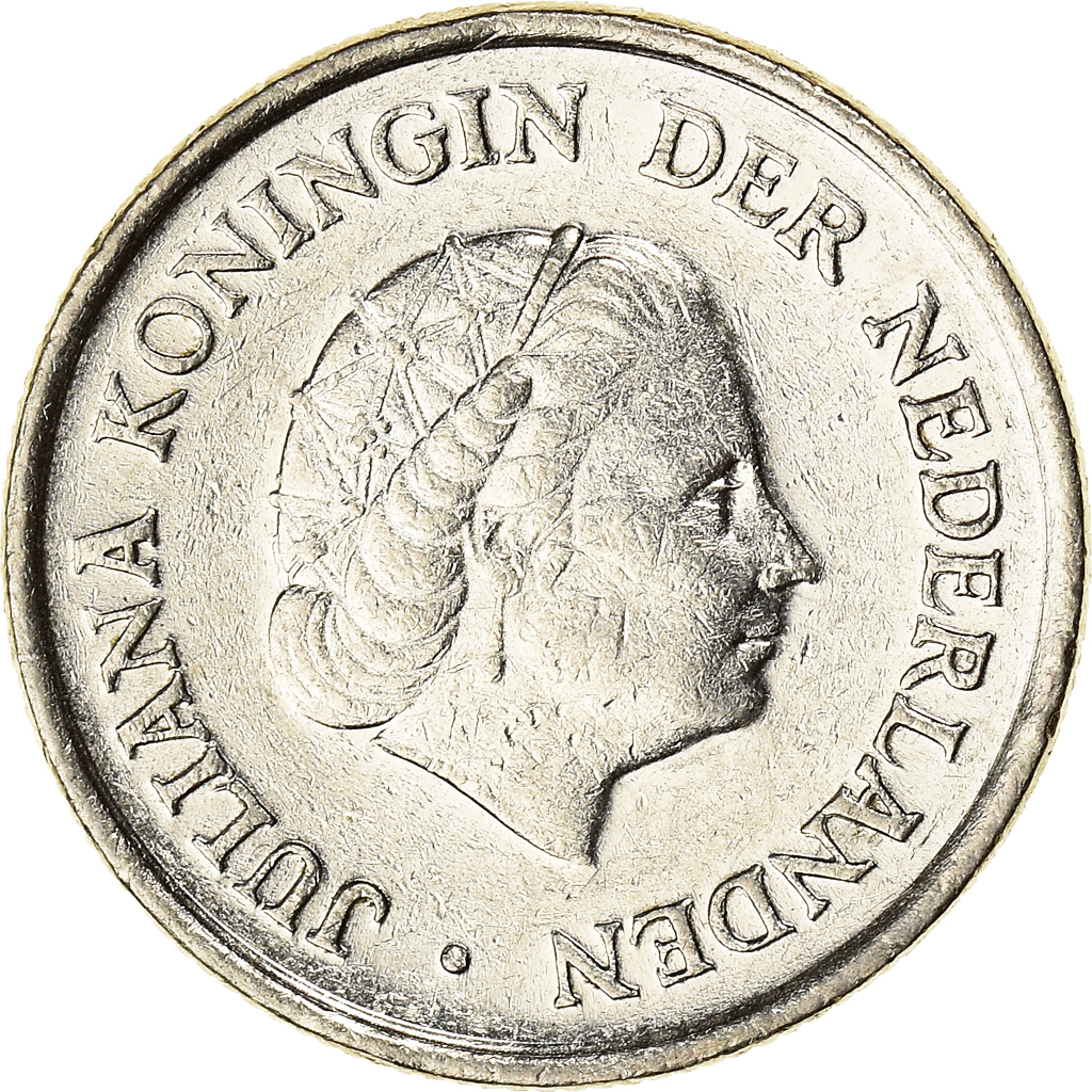 Coin, Netherlands, 25 Cents, 1980, , Nickel, KM:Pn136