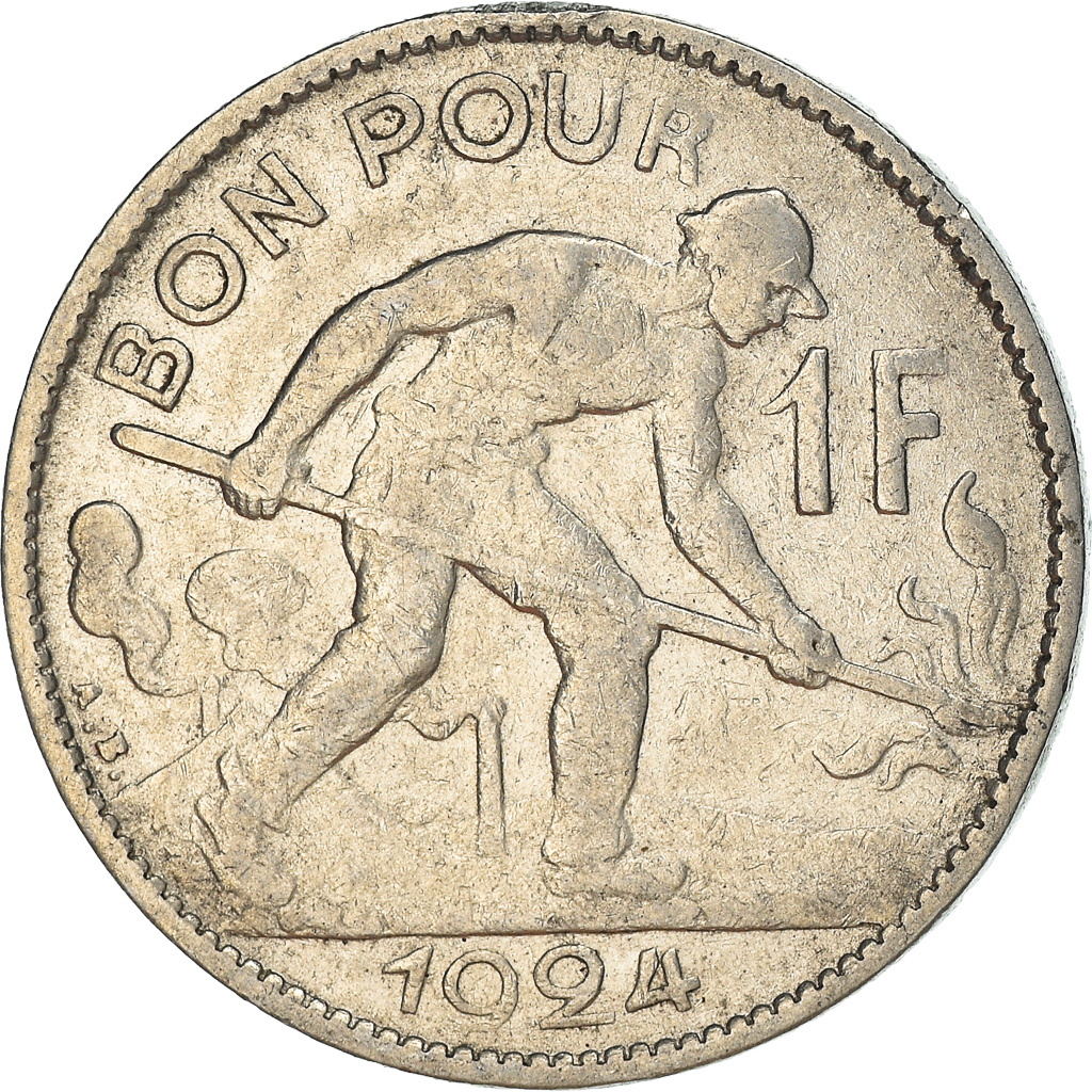 Coin, Luxembourg, Charlotte, Franc, 1924, , Nickel, KM:35