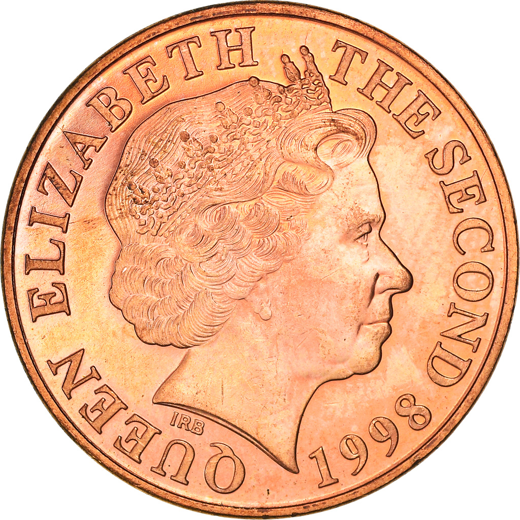 Coin, Jersey, Elizabeth II, 2 Pence, 1998, , Copper Plated Steel