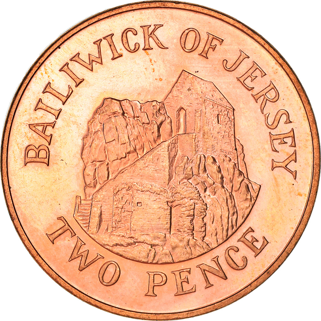 Coin, Jersey, Elizabeth II, 2 Pence, 1998, , Copper Plated Steel