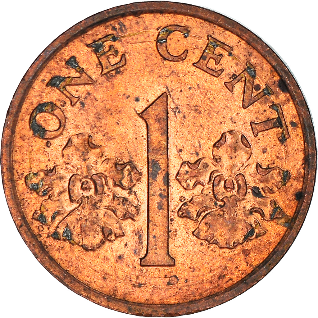 Coin, Singapore, Cent, 1993, Singapore Mint, , Copper Plated Zinc