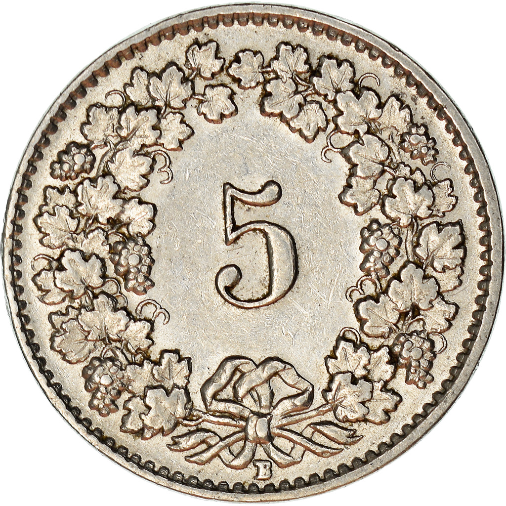 Coin, Switzerland, 5 Rappen, 1937, Bern, , Nickel, KM:26b