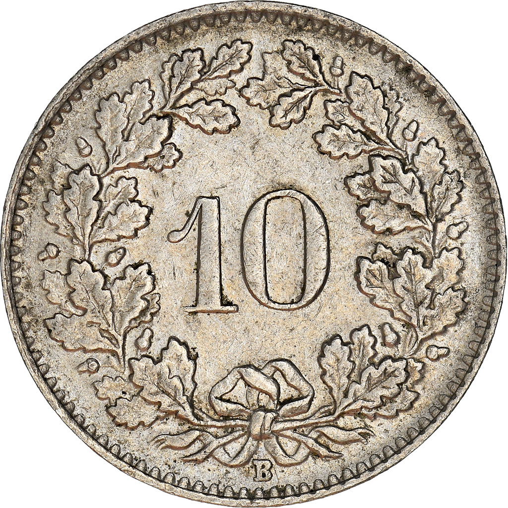 Coin, Switzerland, 10 Rappen, 1945, Bern, , Copper-nickel, KM:27