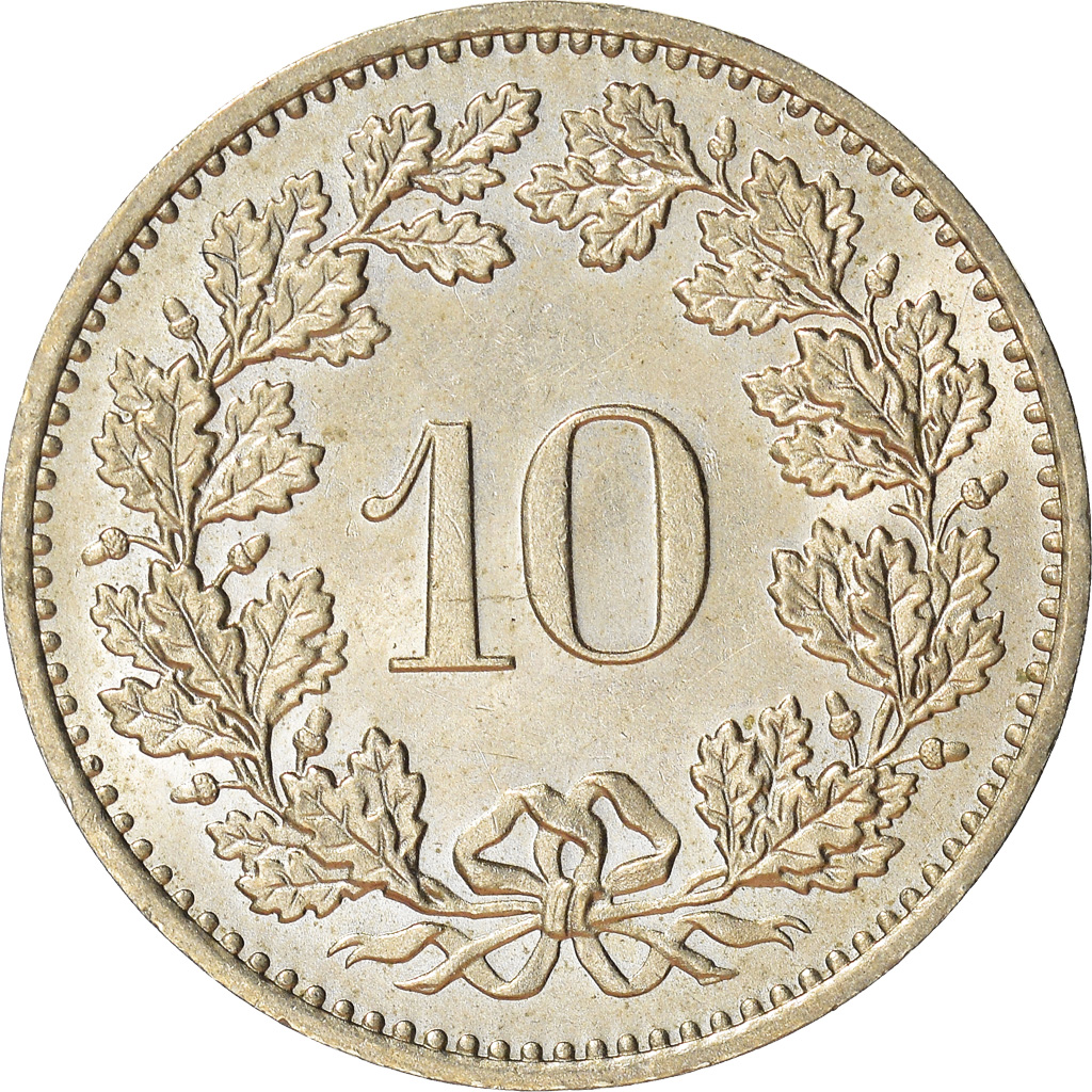Coin, Switzerland, 10 Rappen, 1984, Bern, , Copper-nickel, KM:27