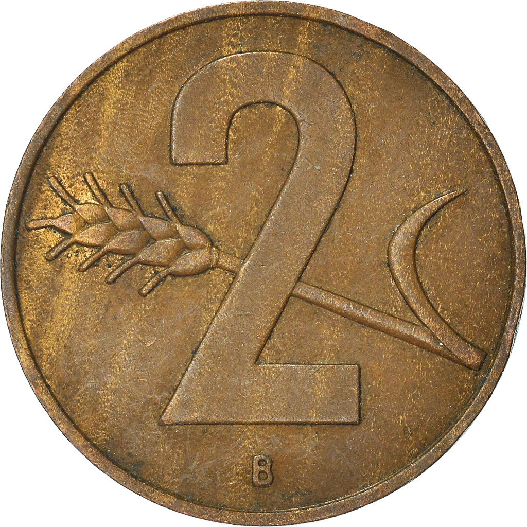 Moneda, Suiza, 2 Rappen, 1957