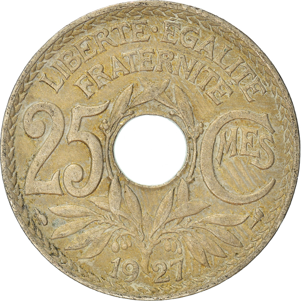 Moneda, Francia, 25 Centimes, 1927