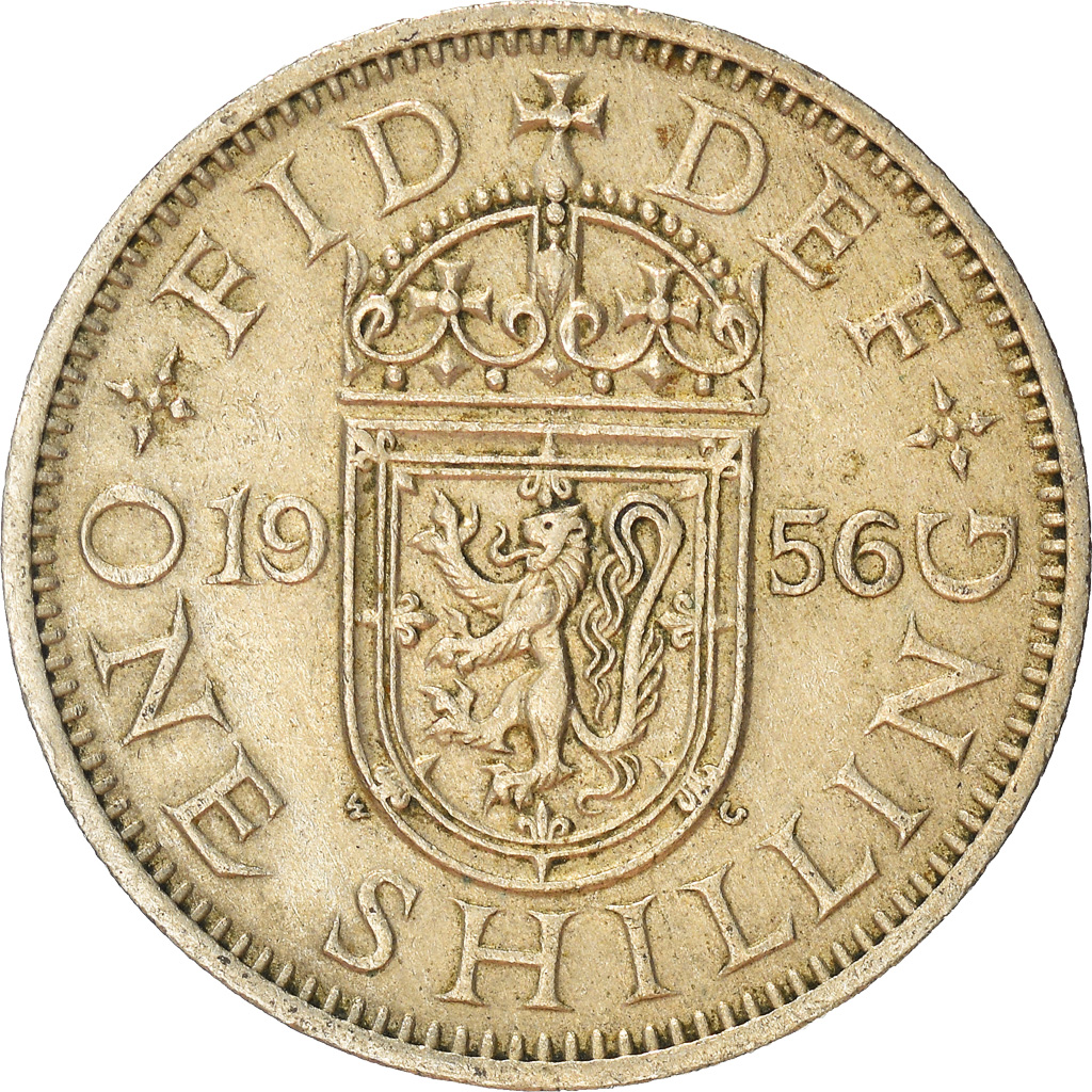 Moneda, Gran Bretaña, Shilling, 1956