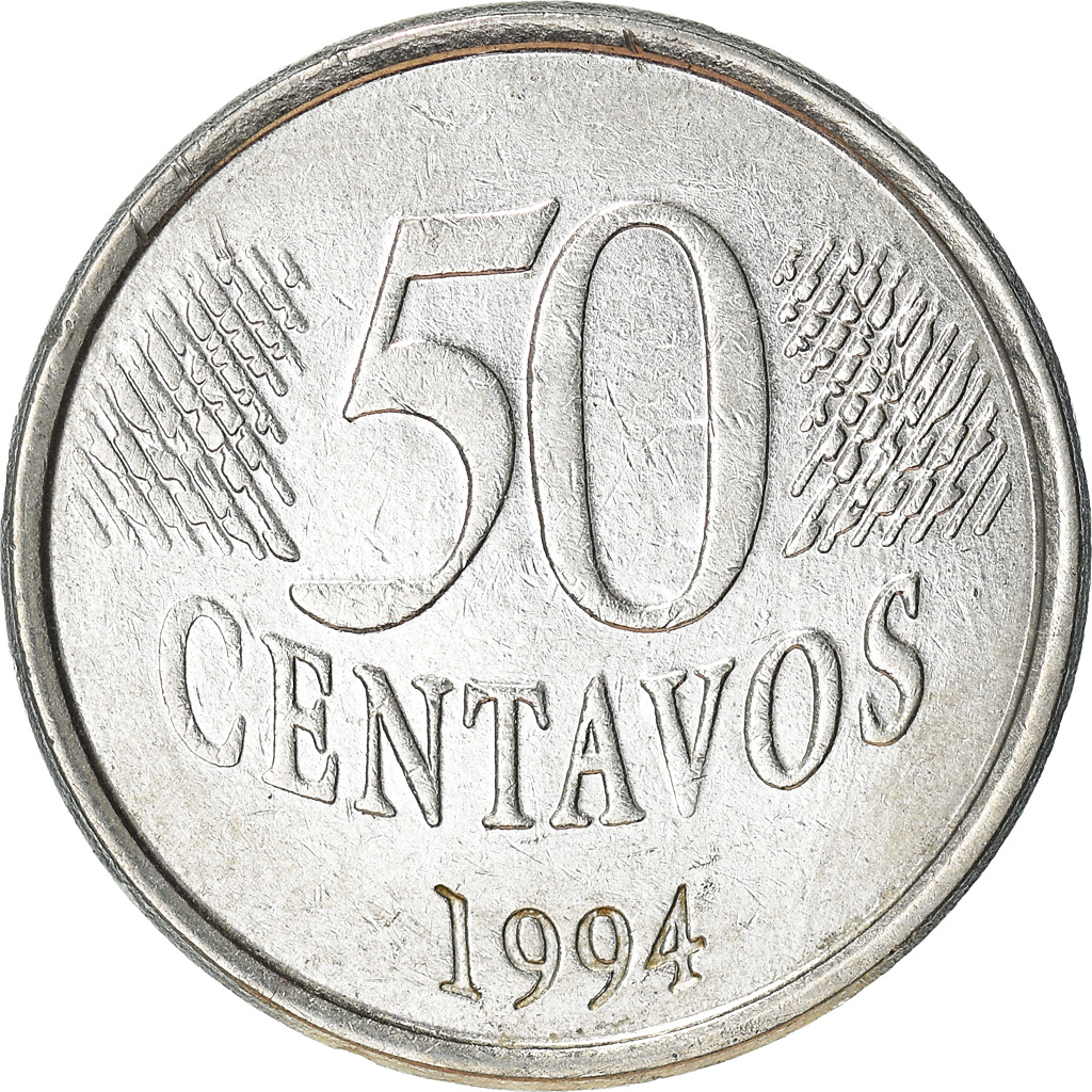 Moneda, Brasil, 50 Centavos, 1994