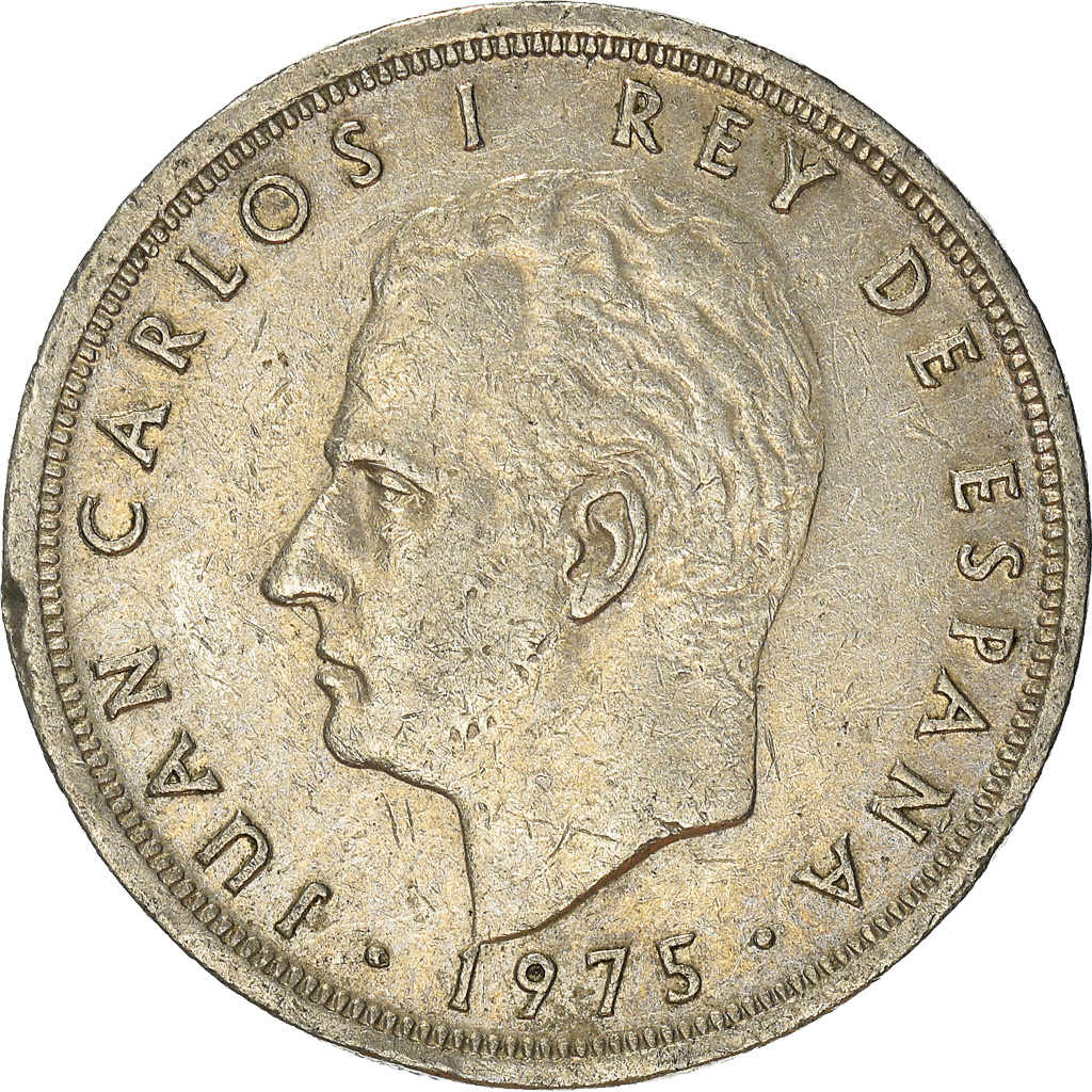 Moneda, España, 5 Pesetas, 1975 (76)