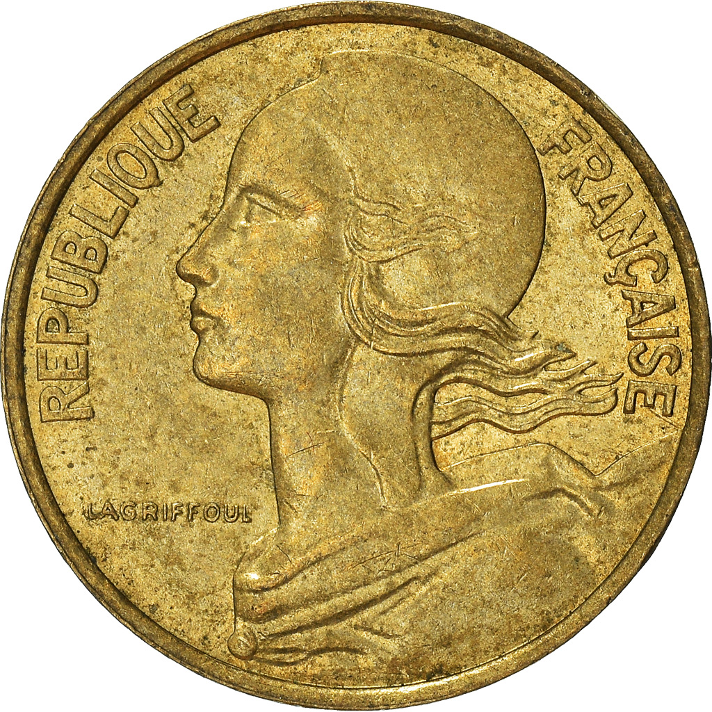 Moneda, Francia, 10 Centimes, 1976