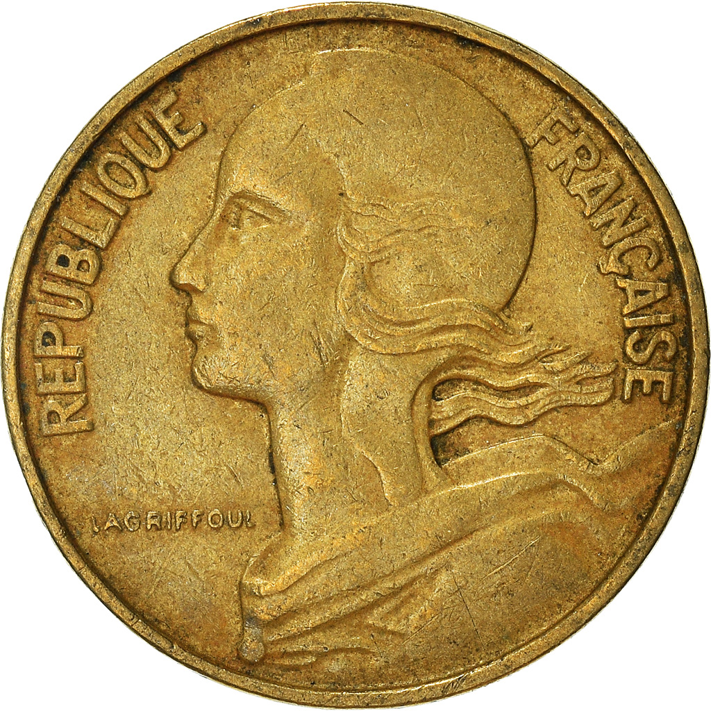 Moneda, Francia, 10 Centimes, 1967