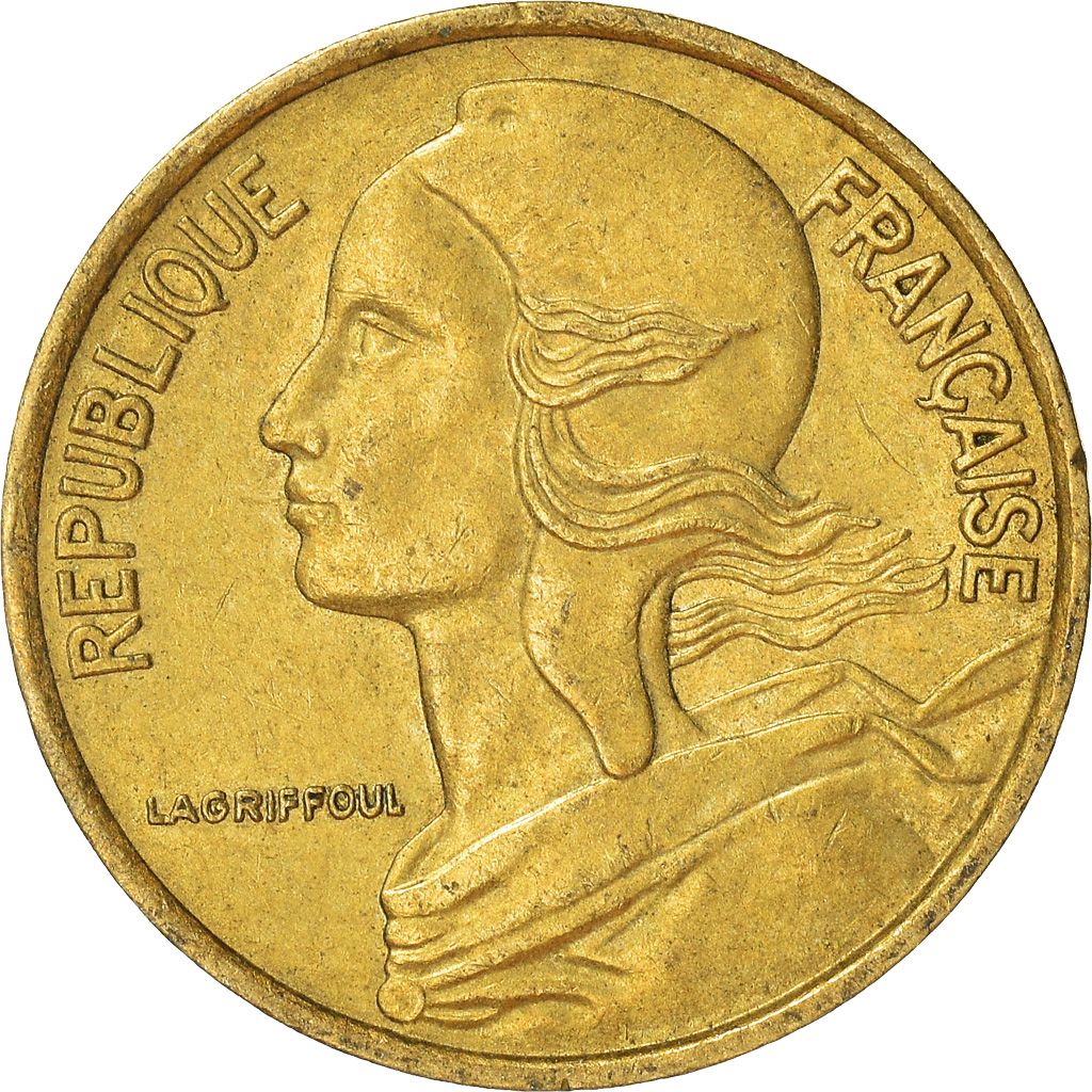 Moneda, Francia, 5 Centimes, 1974