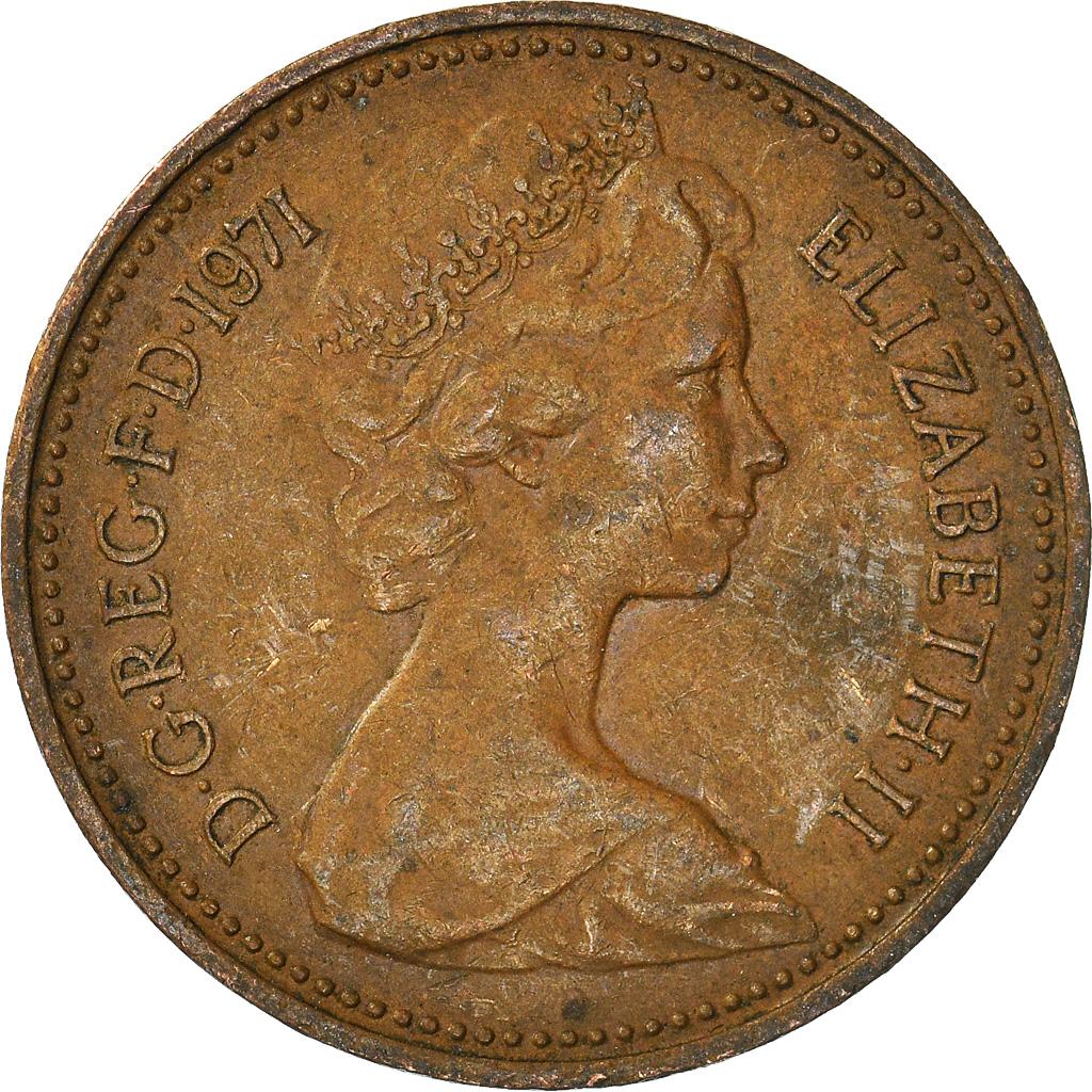 Moneda, Gran Bretaña, New Penny, 1971