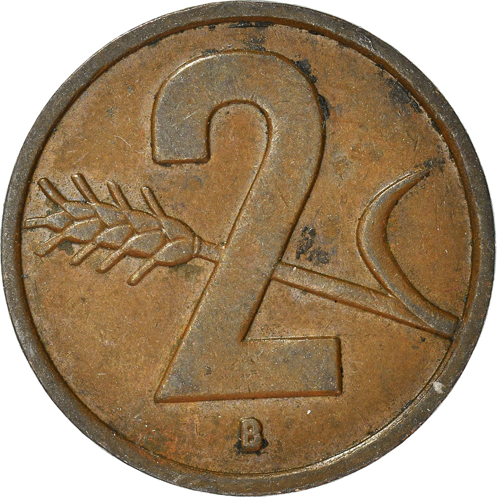 Moneda, Suiza, 2 Rappen, 1951
