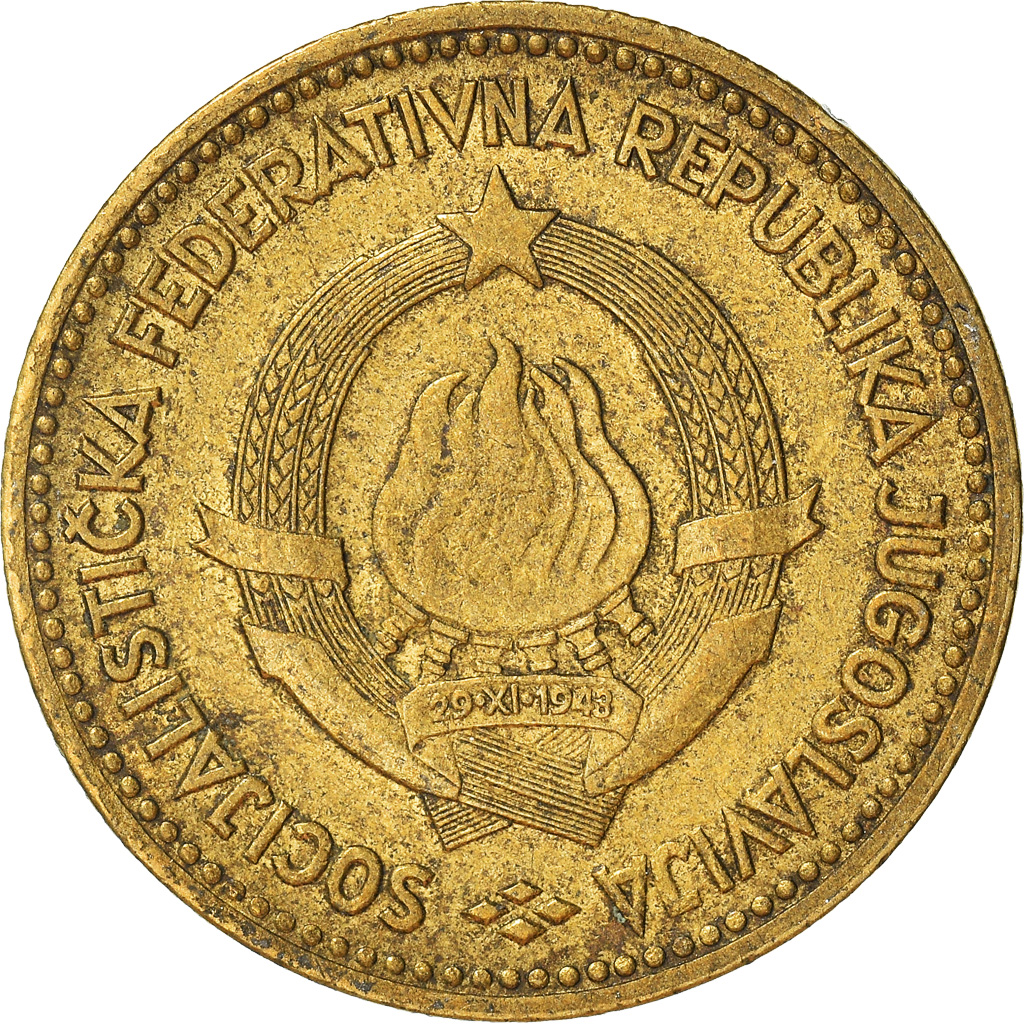 Moneda, Yugoslavia, 10 Dinara, 1963