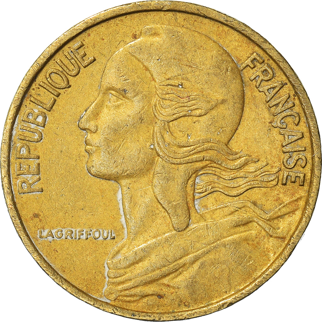 Moneda, Francia, 5 Centimes, 1966