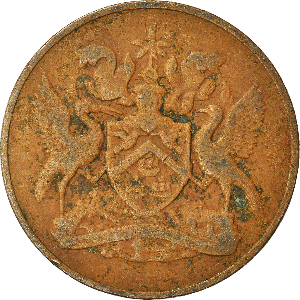 Moneda, TRINIDAD & TOBAGO, 5 Cents, 1966