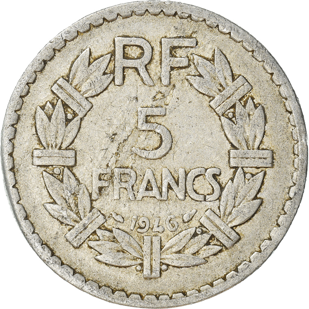 Moneda, Francia, 5 Francs