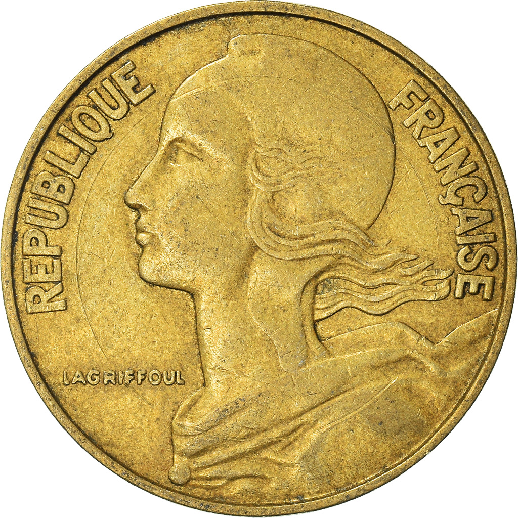 Moneda, Francia, 20 Centimes, 1964