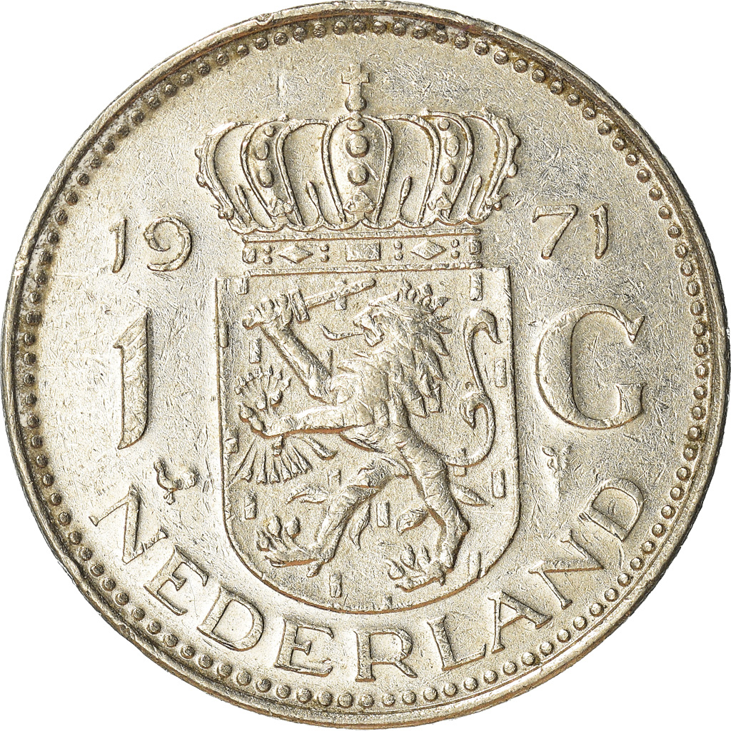 Moneda, Países Bajos, Gulden, 1971