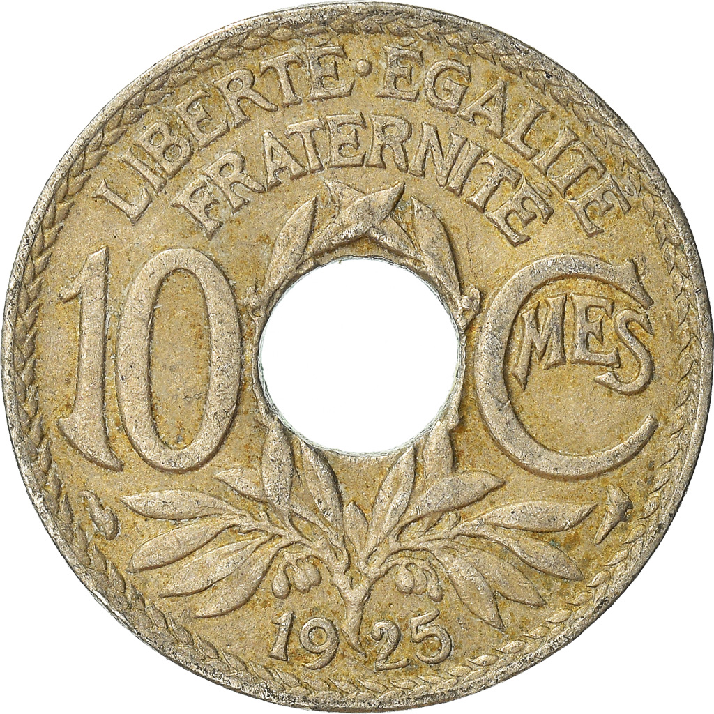 Moneda, Francia, 10 Centimes, 1925