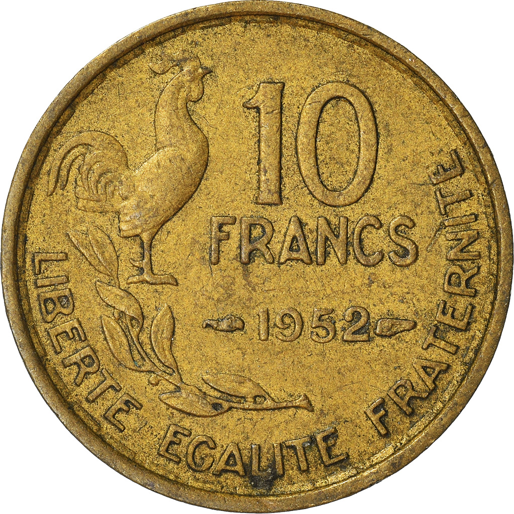 Moneda, Francia, 10 Francs, 1952