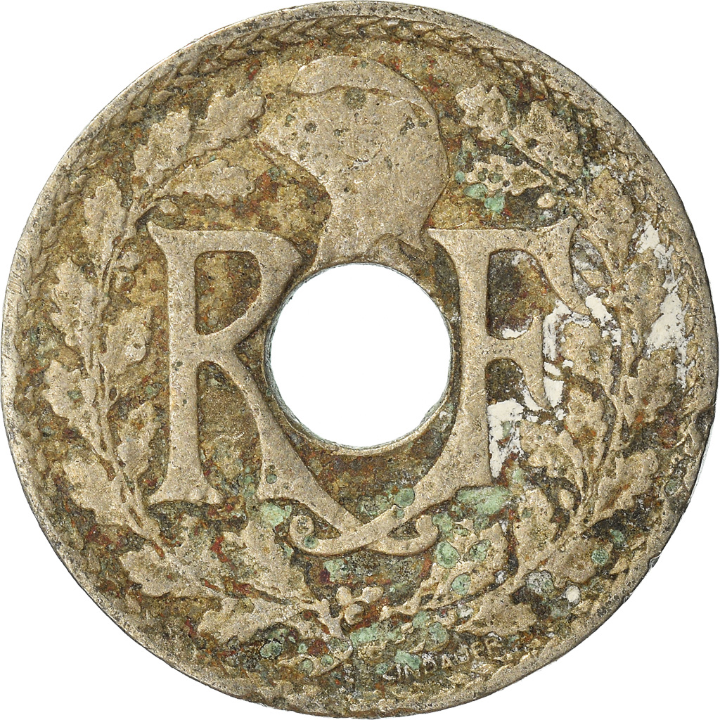 Moneda, Francia, 10 Centimes, 1918