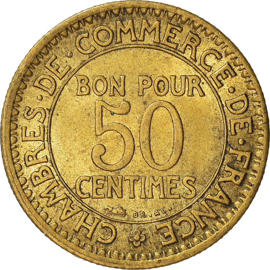Moneda, Francia, 50 Centimes, 1926
