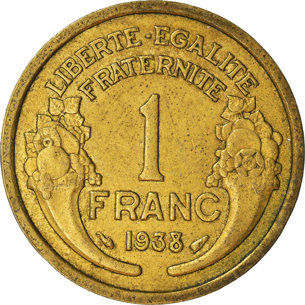 Moneda, Francia, Franc, 1938