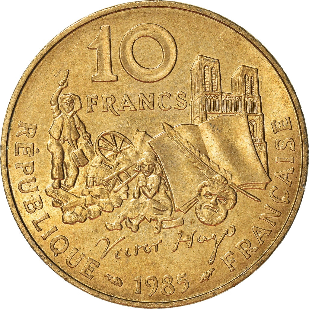 Moneda, Francia, 10 Francs, 1985