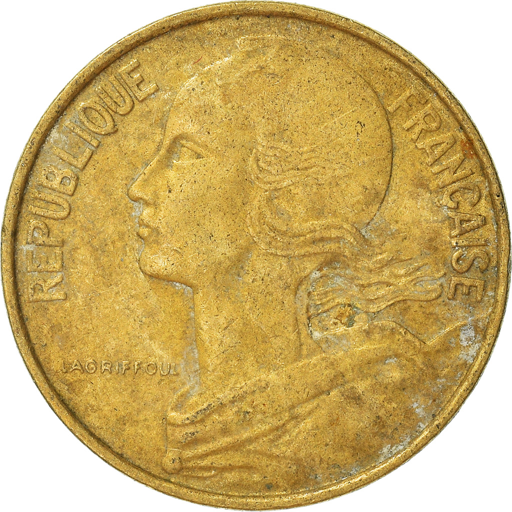 Moneda, Francia, 10 Centimes, 1963