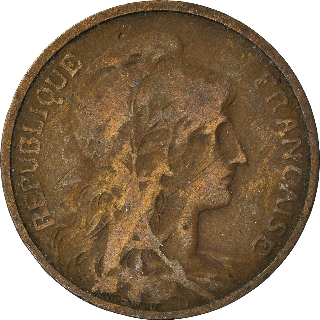 Moneda, Francia, 5 Centimes, 1904