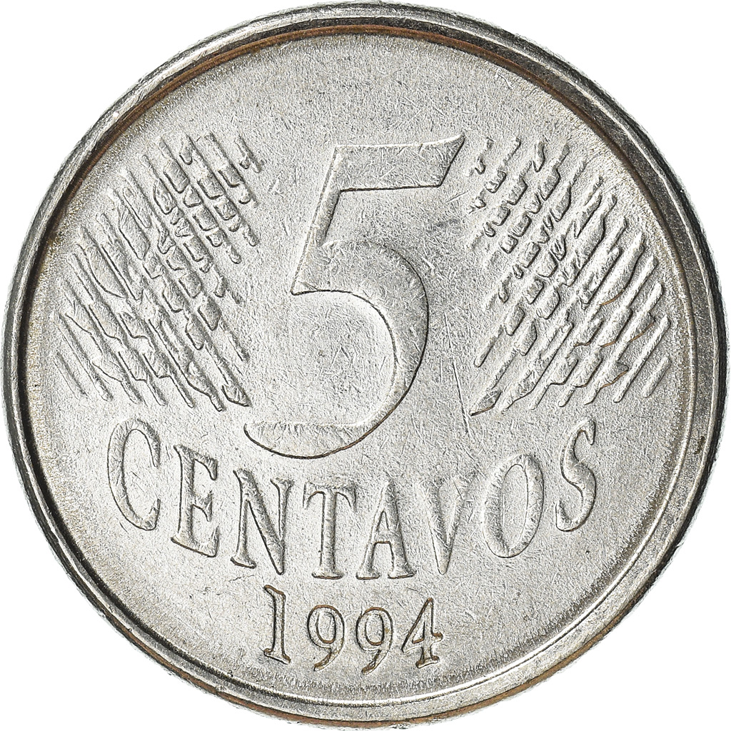 Moneda, Brasil, 5 Centavos, 1994