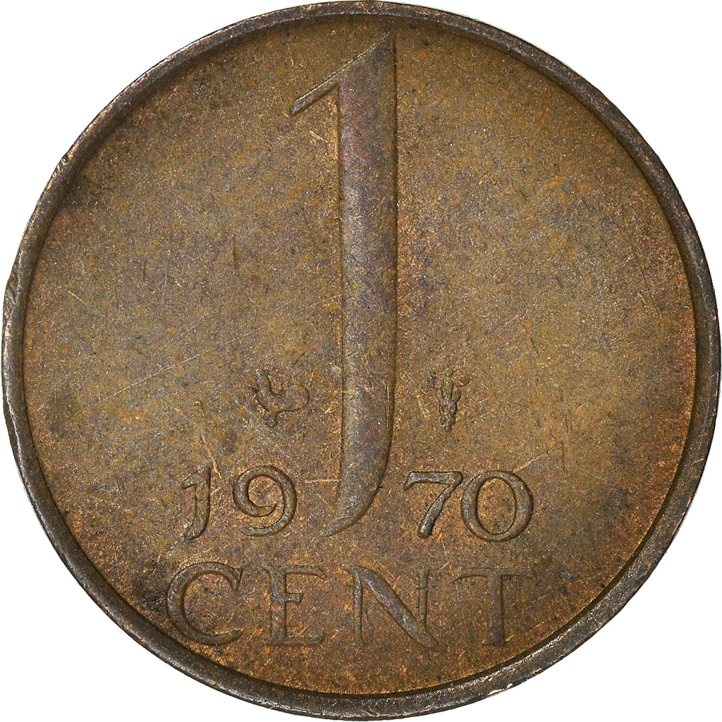 Moneda, Países Bajos, Cent, 1970