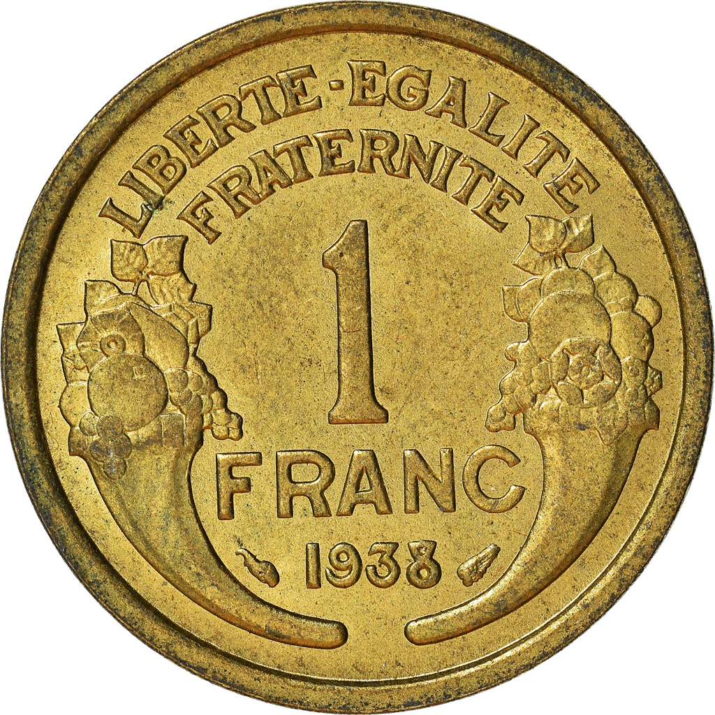 Moneda, Francia, Franc, 1938