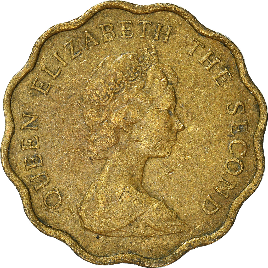 Moneda, Hong Kong, 20 Cents, 1975