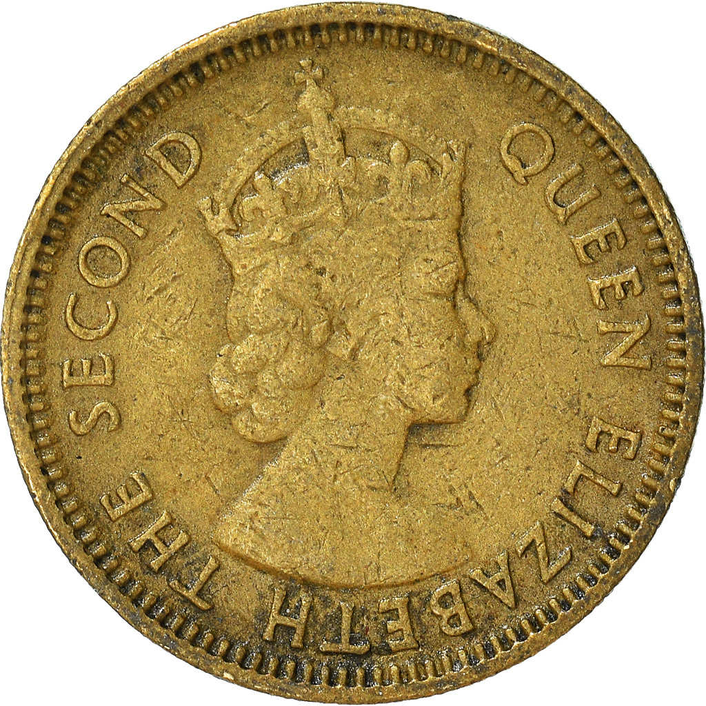 Moneda, Hong Kong, 5 Cents, 1958