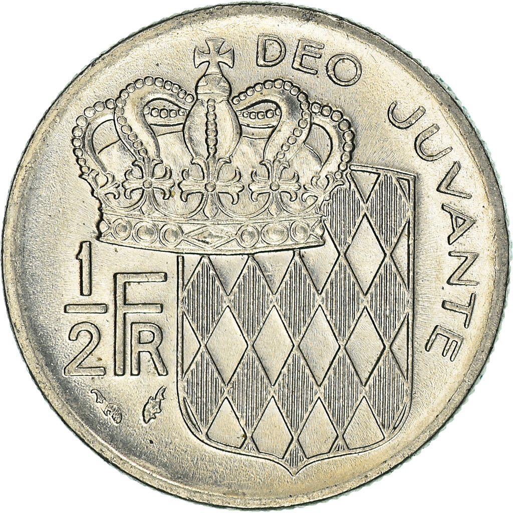 Moneda, Mónaco, 1/2 Franc, 1978