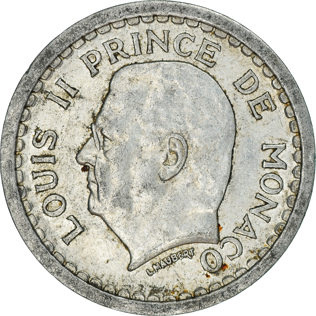 Moneda, Mónaco, Franc, Undated (1943)