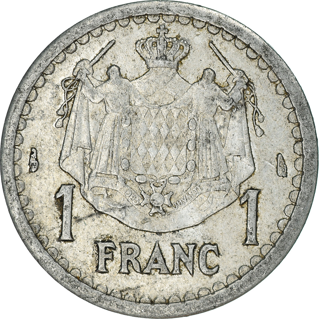 Moneda, Mónaco, Franc, Undated (1943)