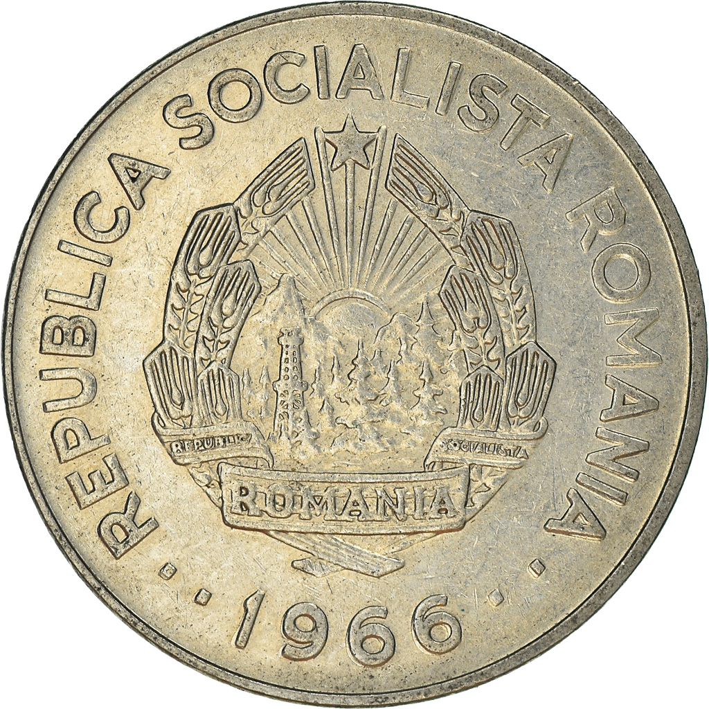 Moneda, Rumanía, Leu, 1966