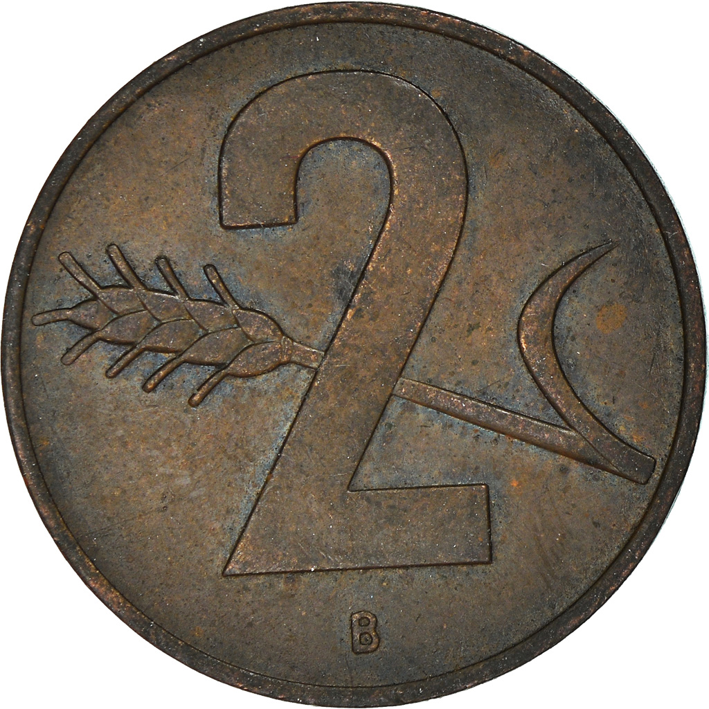 Moneda, Suiza, 2 Rappen, 1963