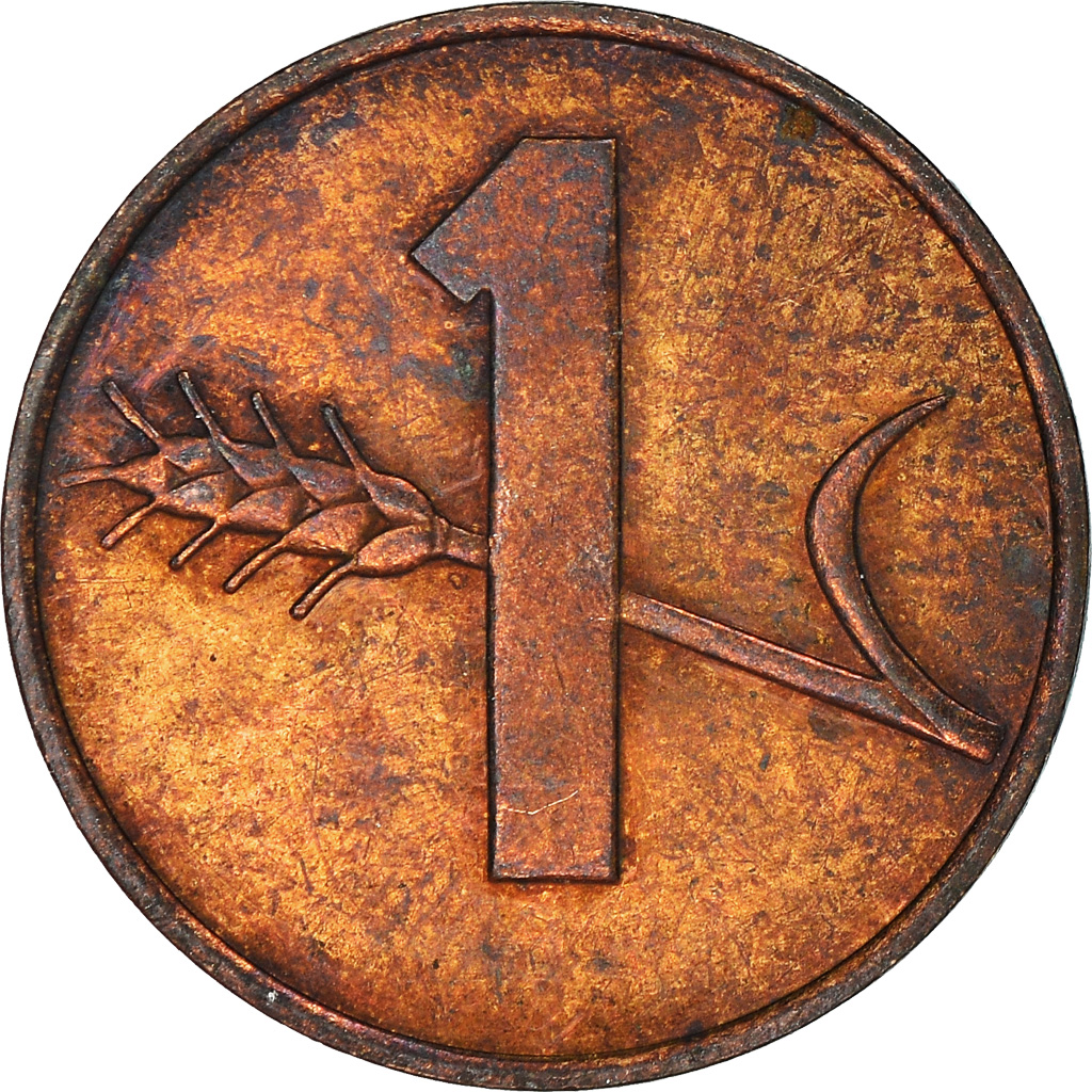 Moneda, Suiza, Rappen, 1973