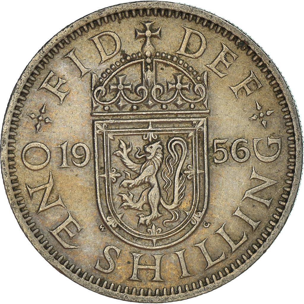 Moneda, Gran Bretaña, Shilling, 1956