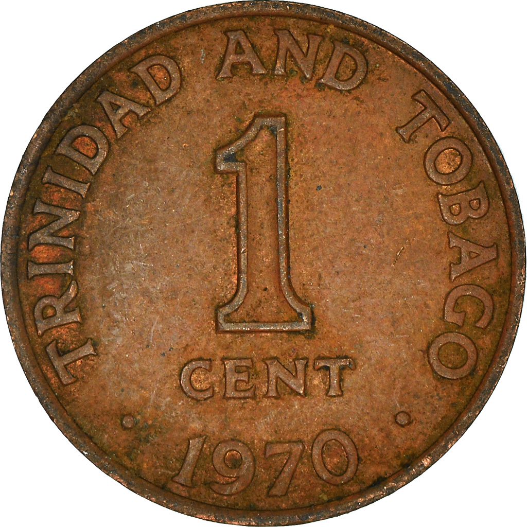 Moneda, TRINIDAD & TOBAGO, Cent, 1970
