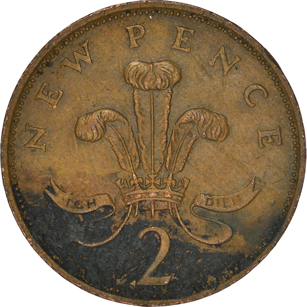 Moneda, Gran Bretaña, 2 New Pence, 1978