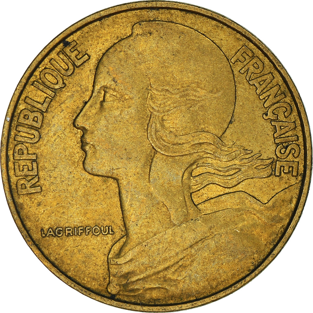Moneda, Francia, 20 Centimes, 1963