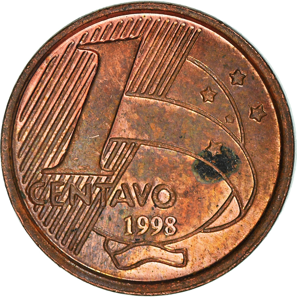 Moneda, Brasil, Centavo, 1998